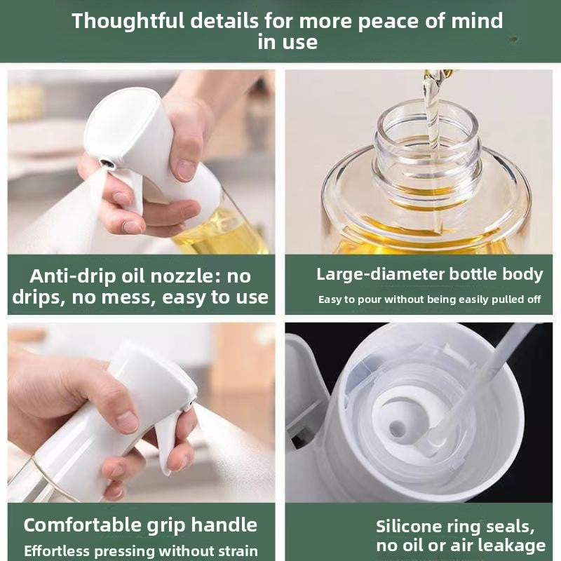 Glass spray bottle, kitchen air fryer, oil pot for cooking